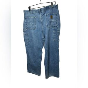 Carhartt Carpenter Jeans Mens 40x30 B13 DST Blue Denim Original Dungaree Fit